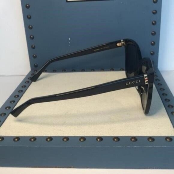 Authentic GUCCI New GG0459S 001 Rounded Square Sunglasses - Picture 2 of 11